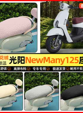 适用光阳NewMany125摩托车座套冬季加绒踏板坐垫套专用装饰小配件