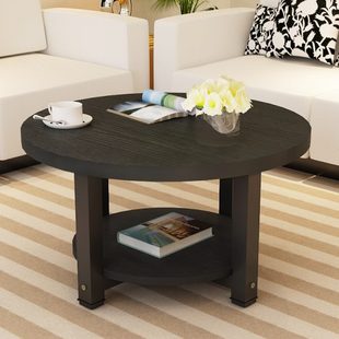 圆形茶几桌简约现代客厅沙发边几边柜角几小户型咖啡桌茶桌小圆桌