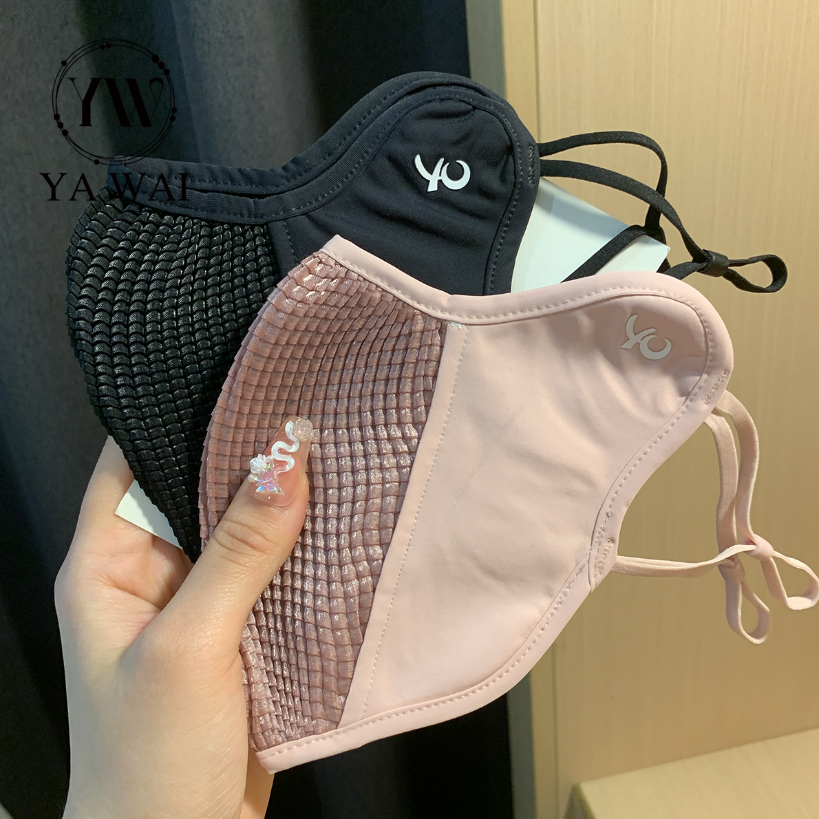 motion Riding Sunscreen Mask female Spring and summer ultraviolet-proof men and women outdoors Ride breathable three-dimensional Ice silk Mask
