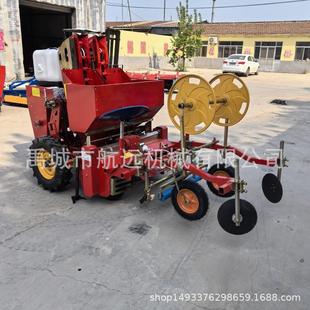 土豆洋芋起垄播种施肥覆膜机 单垄 加重型大垄2行 马铃薯种植机
