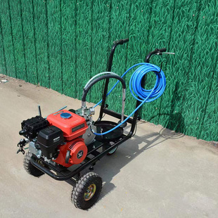 道路标线冷喷划线机 地下停车场车位划线车 便携式 汽油冷喷划线机