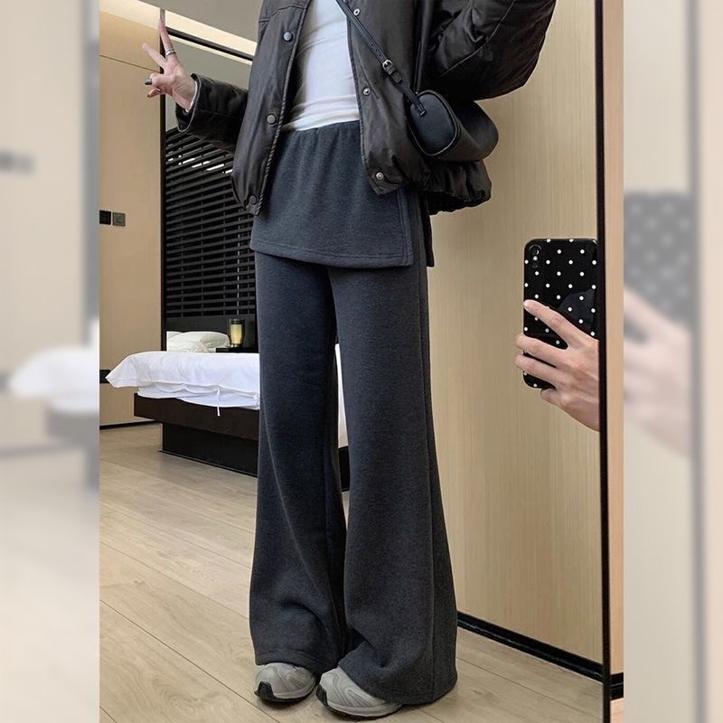 秋冬加绒韩国东大门假两件