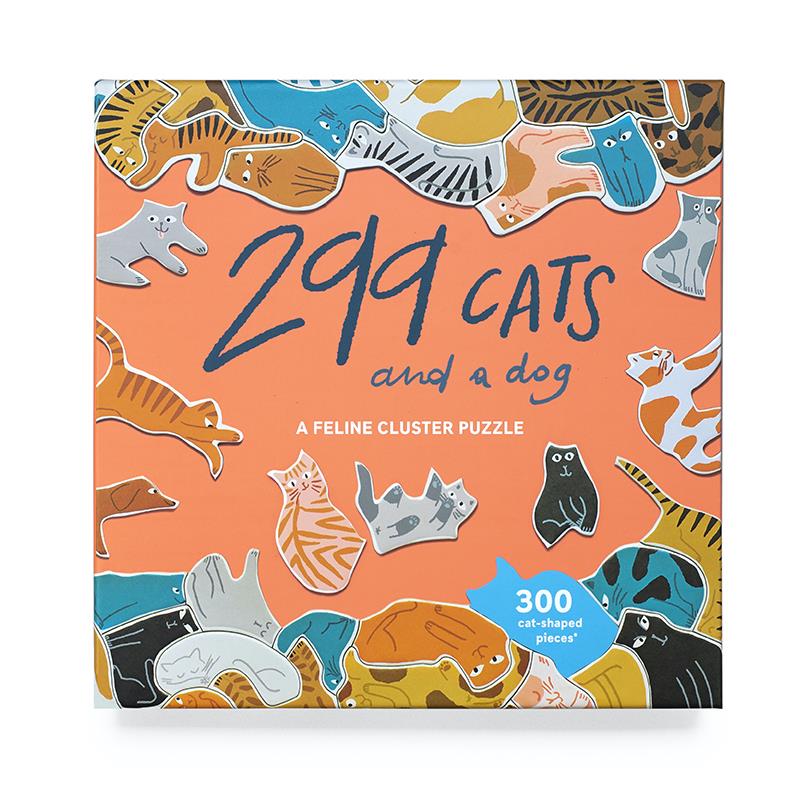 猫咪狗狗异形拼图 299只猫和1只狗 英国进口可爱宠物减压玩具礼物