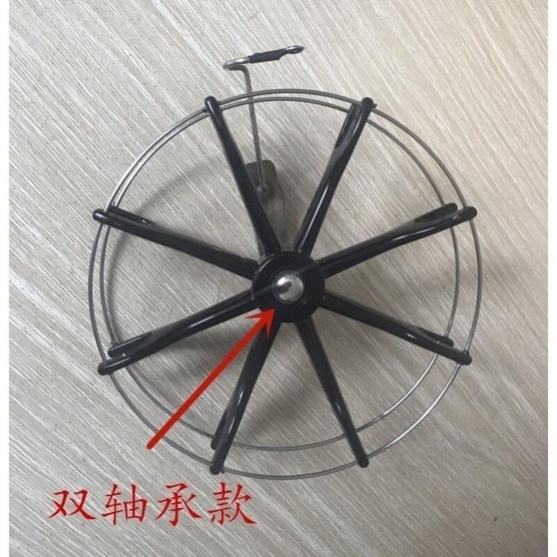 收线盘轮钓鱼双轴承八卦轮 鱼轮 手拨轮 锚鱼轮 八角轮 划鱼轮 筏