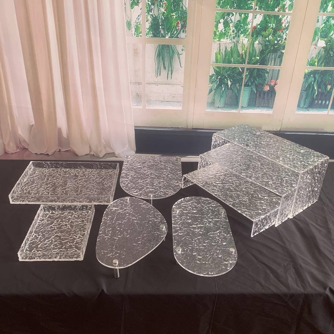 不规则套装压克力甜品台装饰生日宴会糕点展示架冷餐茶歇摆台
