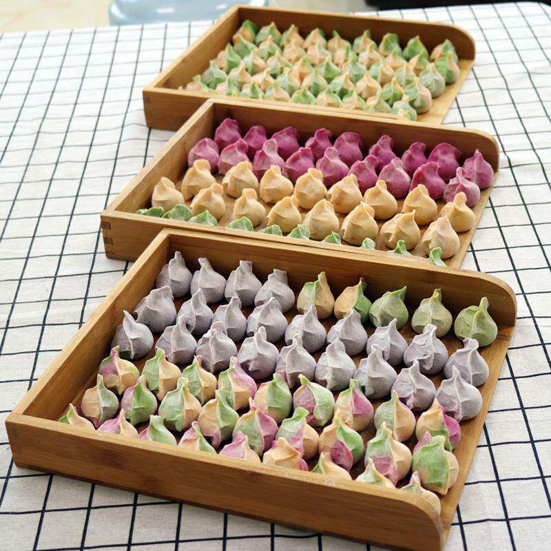 饺子收纳盒托盘冷冻专用楠竹商用木质水饺屉多层家用冰箱速冻托盘
