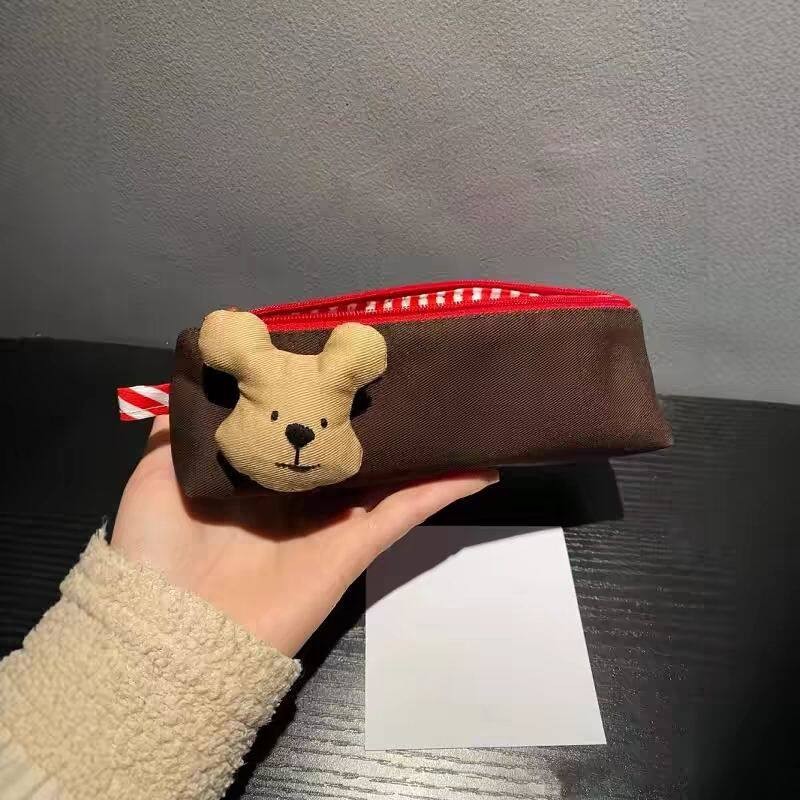 韩版可爱卡通笔袋少女心大容量学生文具袋多功能收纳袋可携式化妆包