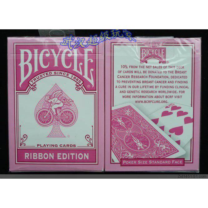 RIBBON EDITION 粉红丝带 单车扑克牌 OHIO老厂绝版