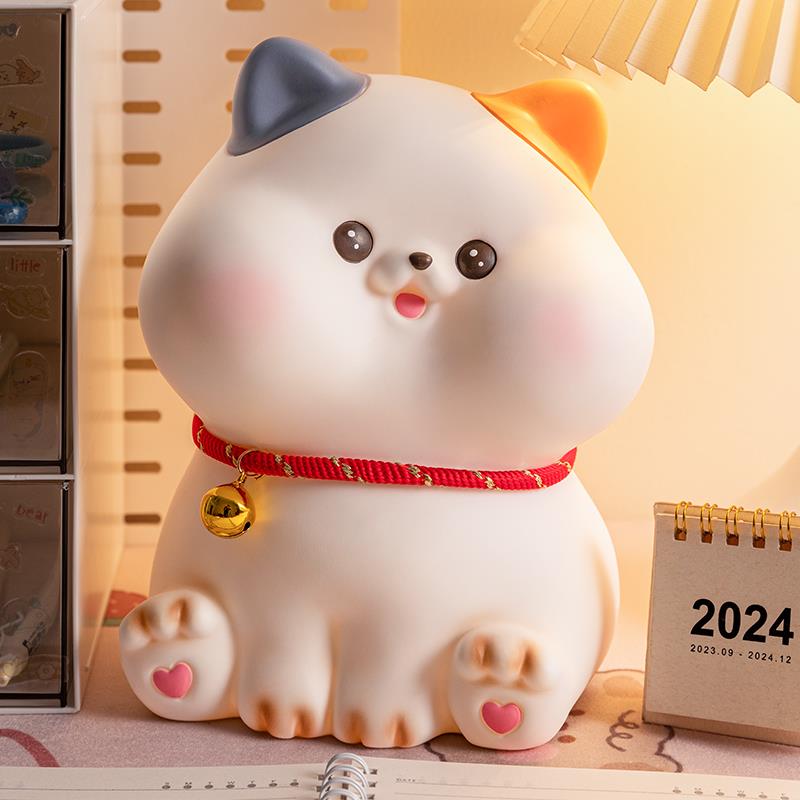 招财小猫儿童存钱罐只进不出2025新款男女孩储创意蓄钱罐大成人款