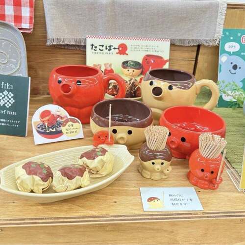 章鱼烧日本DECOLE陶瓷牙签筒可爱小食碟钵料理碗原创趣味设计礼物