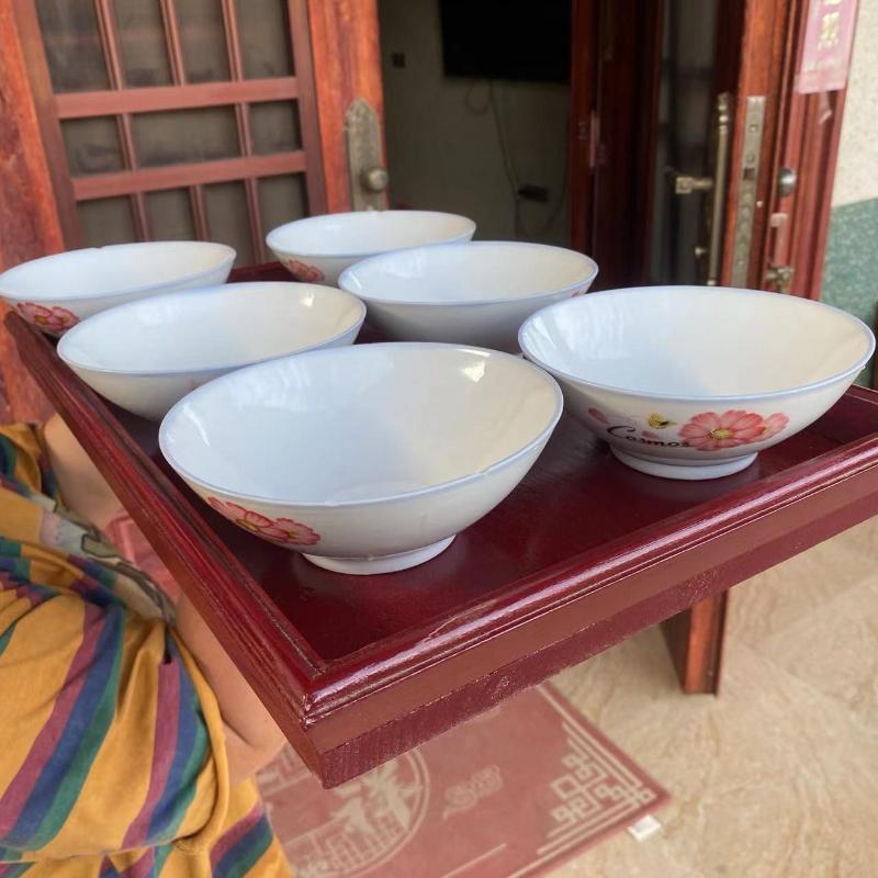 实木香杉农村办酒席托盘托手茶盘端菜上菜木制品婚嫁入伙中式托盘