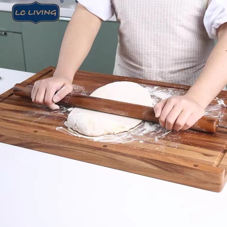 泰国lcliving擀面杖饺子皮实木大号加长干面杆面棒不粘滚轴压擀面