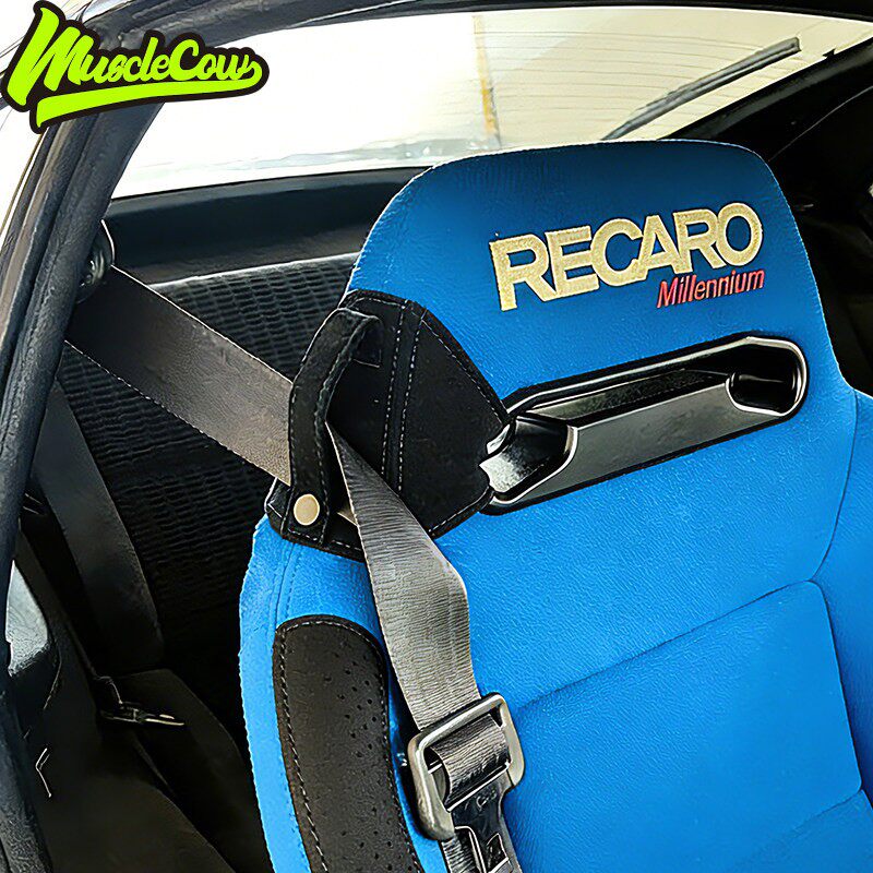 PU磨砂翻毛安全带限位扣固定器 用於RECARO/BRIDE赛车桶椅座椅