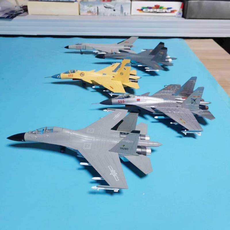1:100歼8 11 15 16战斗机模型合金仿真中航飞机退伍礼物军事摆件