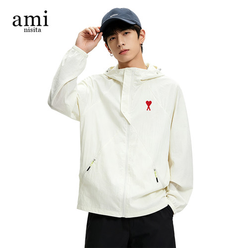 AMI防晒衣男女情侣连帽外套