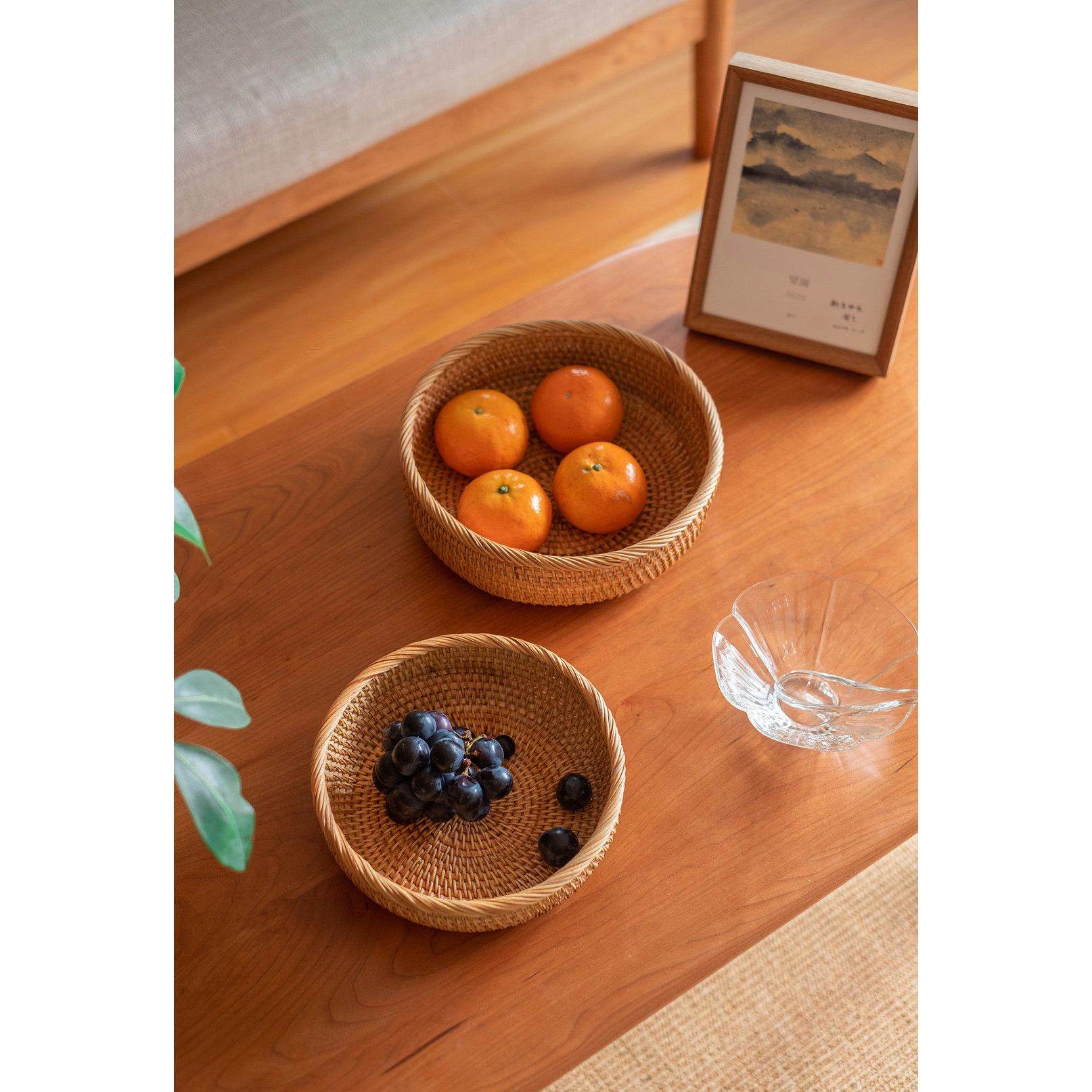 越南藤编水果盘创意家用零食糖果篮点心盒茶几整理干果带盖筐手工,餐饮具,果盆/果盘/果篮,淘宝优惠券,粉丝福利购,淘宝优惠卷