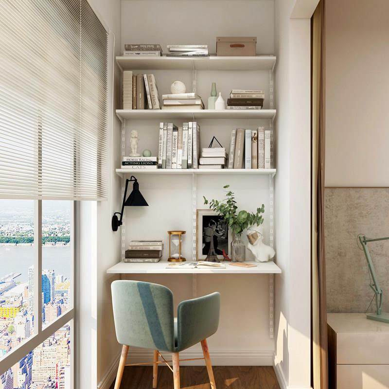 铂耐书架墙上置物架组合电脑桌书房家用隔板置物板收纳柜上墙书柜,住宅家具,书桌,淘宝优惠券,粉丝福利购,淘宝优惠卷