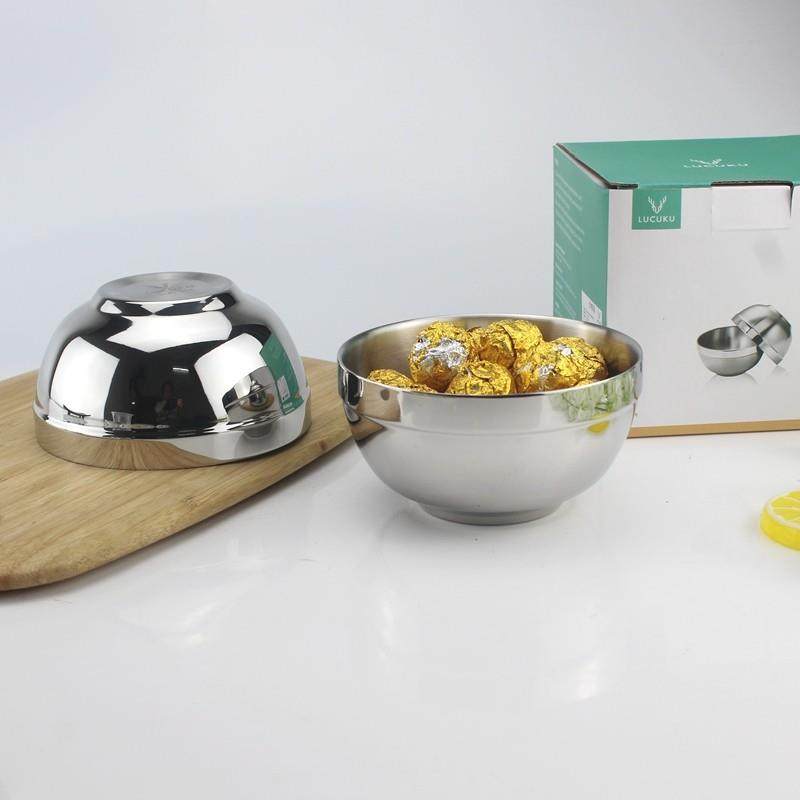 304食品级不锈钢小碗宝宝儿童双层面汤饭碗隔热防烫12cm,餐饮具,碗,淘宝优惠券,粉丝福利购,淘宝优惠卷