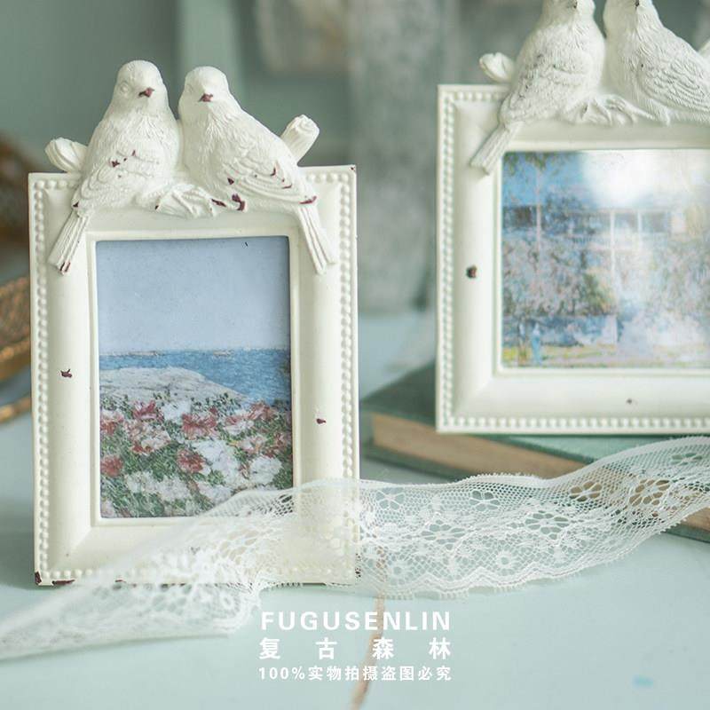 覆古森林欧法式小鸟浮雕树脂白色相框架照相馆婚庆家居装饰摆件道,家居饰品,其他装饰画,淘宝优惠券,粉丝福利购,淘宝优惠卷