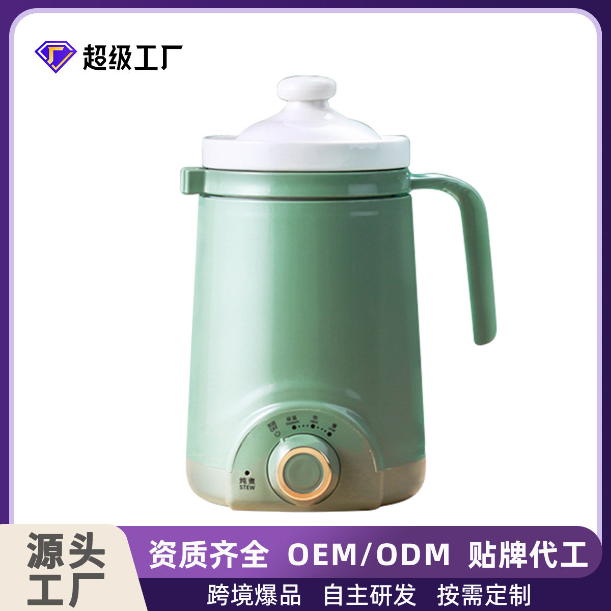 办公室智能保温养生杯多用电炖杯煲汤泡茶迷你便携电煮杯可定制