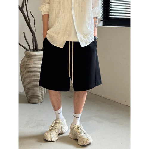 美式痞帅男士立体剪裁五分短裤潮