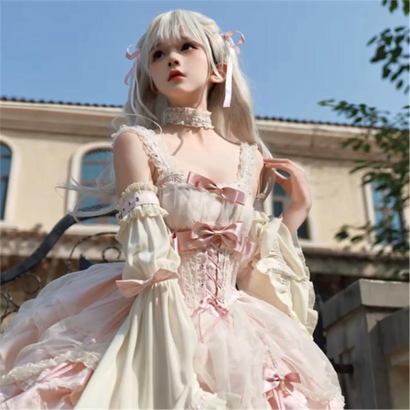 薔薇執事連衣裙甜美設計感