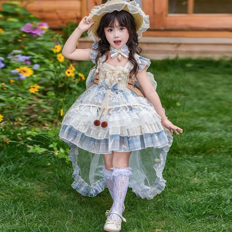 女童洛麗塔連衣裙夏季兒蓬
