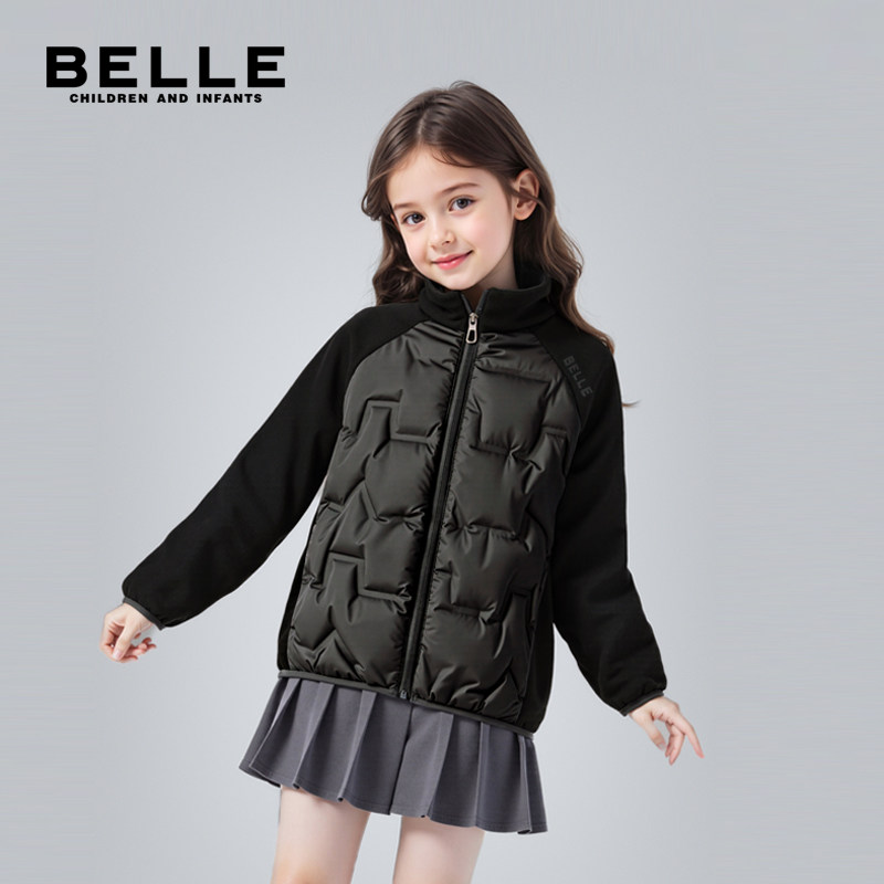 百丽BELLE女童羽绒服2025冬季新款儿童保暖舒适百搭鸭绒羽绒外套,童装/婴儿装/亲子装,羽绒服,淘宝优惠券,粉丝福利购,淘宝优惠卷