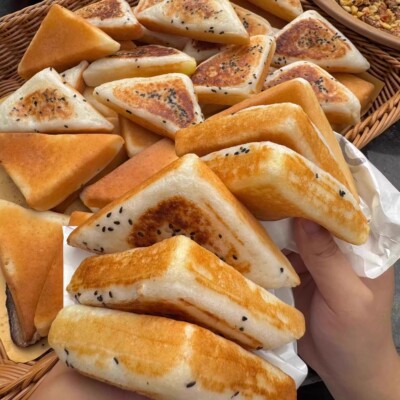 三角粑四川特产小吃手工米糕早餐