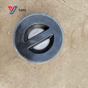 脱硫蝶式 H77J 止回阀 铸钢体全包胶对夹蝶式 对夹止回阀 16C