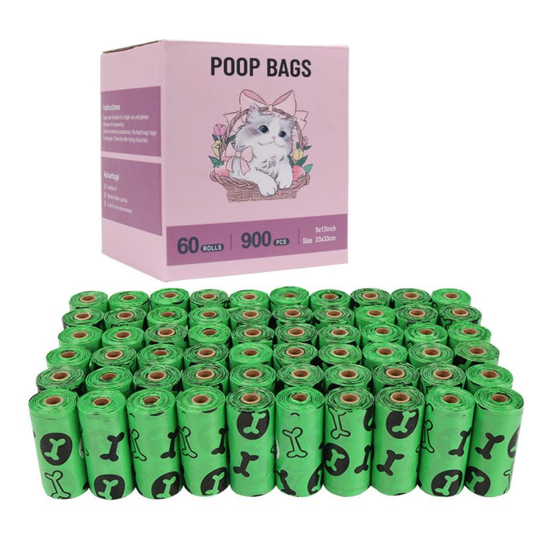 60卷900个宠物垃圾袋橙色绿色 捡狗屎垃圾袋  狗便袋现货1丝包邮