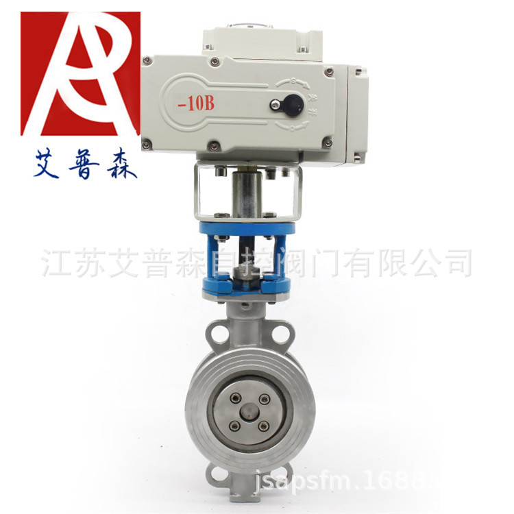 D973H电动硬密封对夹蝶阀-电动硬密封三偏心对夹D973H艾
