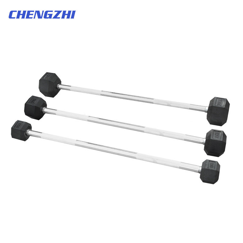固定包胶杠铃健身房杆铃一体式跳操直杆曲杆男女士运动杠铃套装,模玩/动漫/周边/娃圈三坑/桌游,文化/体育周边,淘宝优惠券,粉丝福利购,淘宝优惠卷