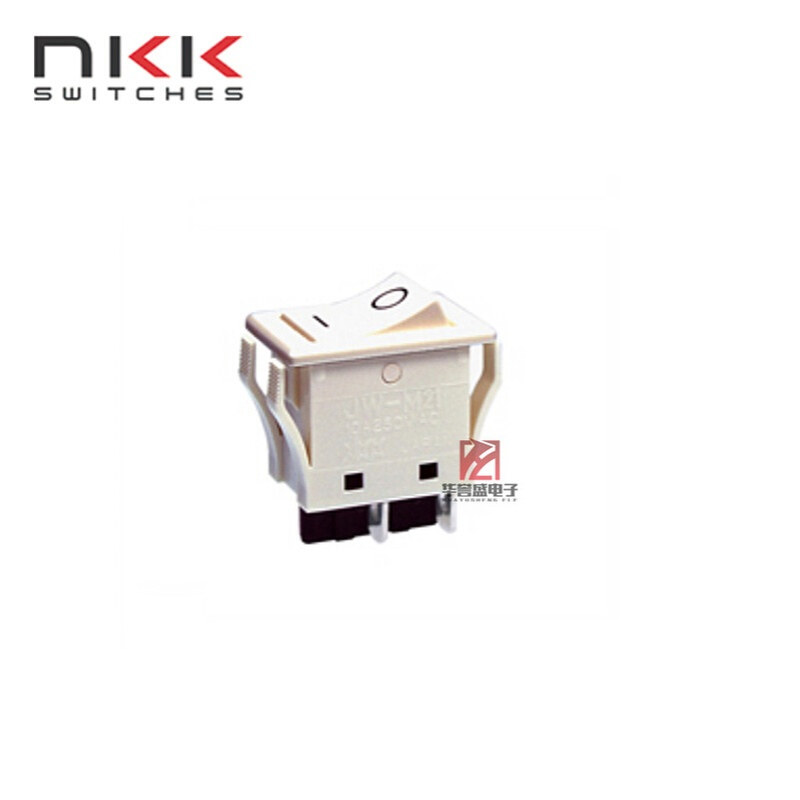 日本NKK JWM21RB1B JW-M21 JW-M21RAA 白色 翘板开关 4脚2档