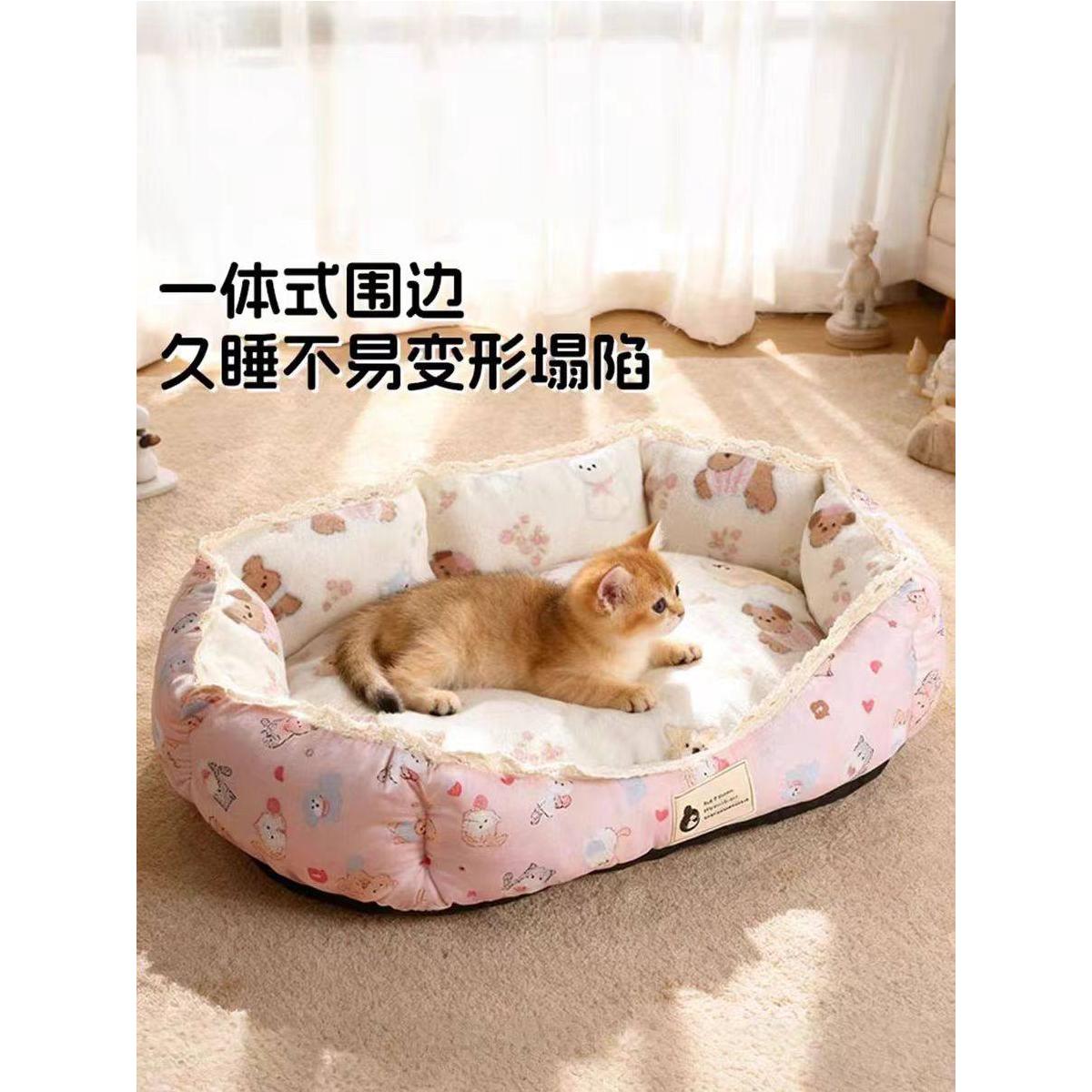 猫窝猫垫子秋冬用睡觉不粘毛猫咪