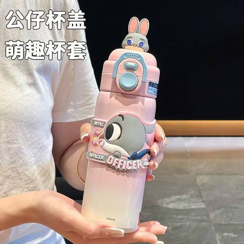 创意316保温杯尼克朱迪吸管水杯