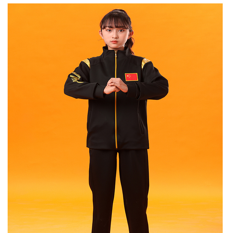 儿童武术服套装散打服外套武术搏击队训练服运动作训舞蹈服装秋冬