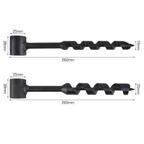 木工手钻支罗钻 户外手工多用钻 多用手动螺旋钻260 Manual Auger
