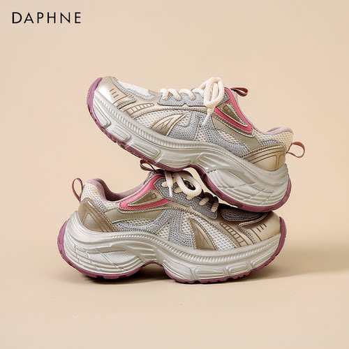 达芙妮2025秋新款厚底老爹鞋女鞋