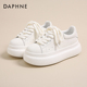 女2026秋季 板鞋 新款 达芙妮厚底增高小白鞋 日常百搭时尚 休闲鞋 女鞋