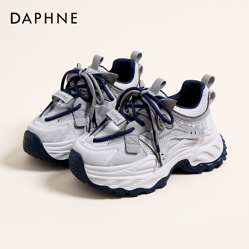 达芙妮2025秋冬新款加绒老爹鞋