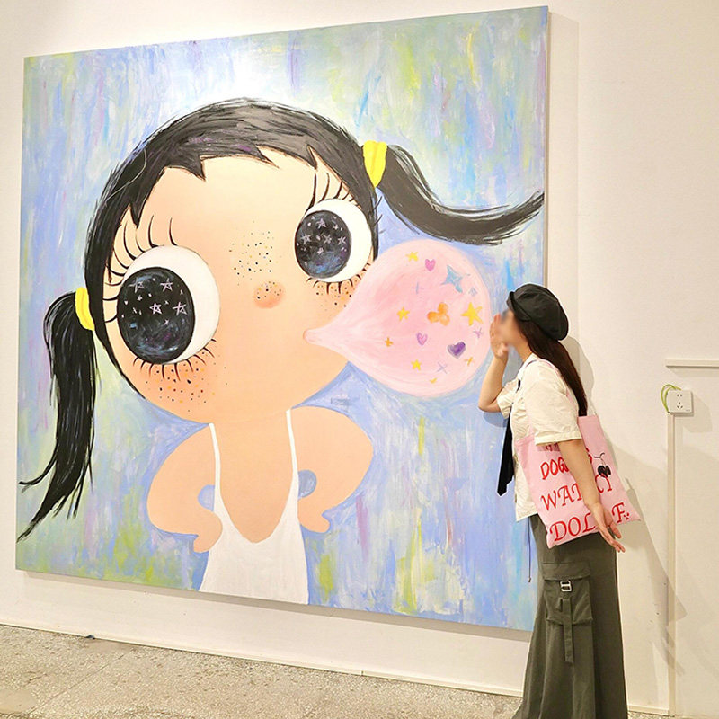 【可爱玉玉】现代潮流挂画 画客厅装饰画 画女生卧室装饰摆画 画
