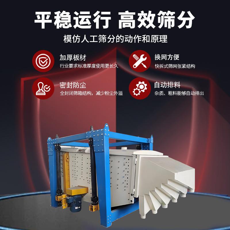 青燚方形摇摆筛分机大产量振动筛选机多层分级大型回转摇摆震动筛