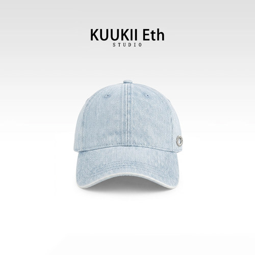 KUKI&ETH水洗做旧棒球帽女春夏百搭显脸小鸭舌帽遮阳防晒复帽子