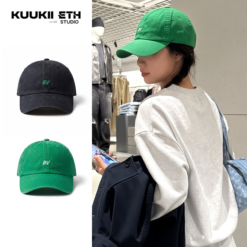 KUKIÐ韩国潮牌加深加大软顶棒球帽男女防晒鸭舌帽大头围帽子