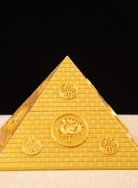 优选新款 斜度52度金字塔  许愿塔砂岩矿石办公室家居摆件