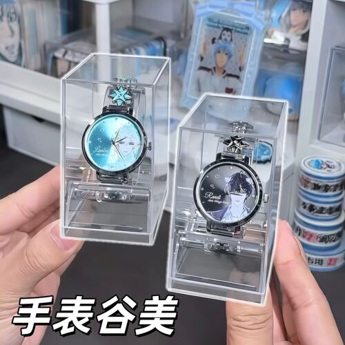 手表谷美高透亚克力表谷展示盒动漫周边谷子防尘收纳盒透明展示架