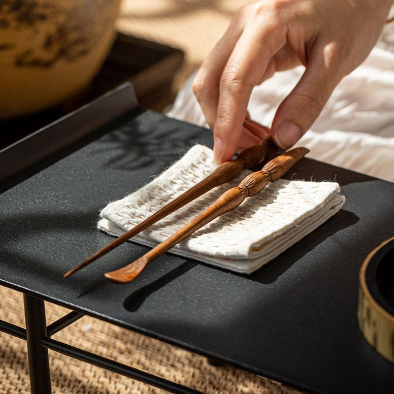 茶拨茶针竹制 茶扒通壶针茶道六君子配件 茶针茶刀茶锥套装家用