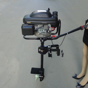 鹿泉市四冲程挂桨机批发零售船用船挂机汽油马达螺旋桨