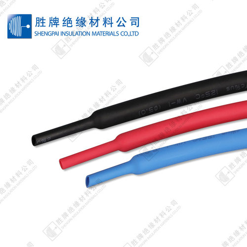 胜牌大量供应环保阻燃热收缩套管 黑色彩色单壁超薄热缩管